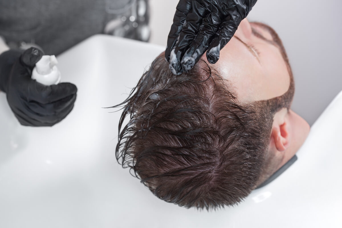Haarfärben bei Männer