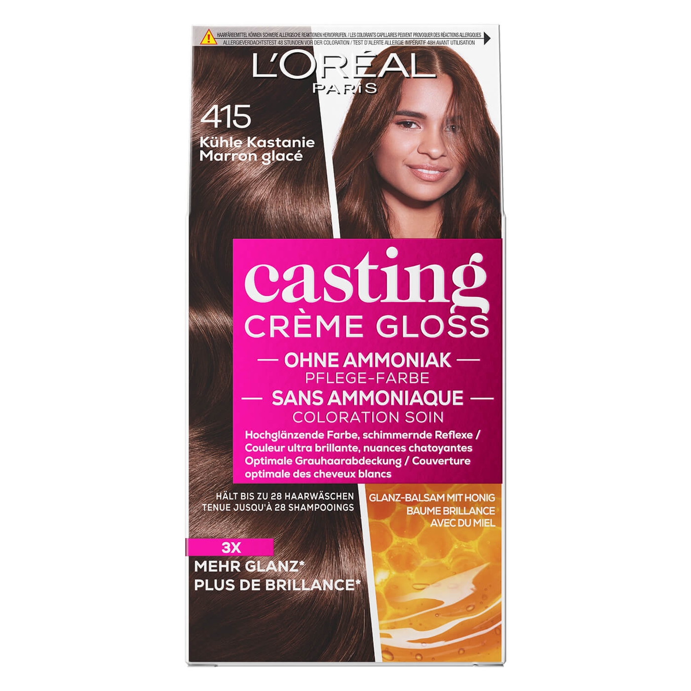 Produktbild von LOréal Casting - Crème Gloss 415 Kühle Kastanie
