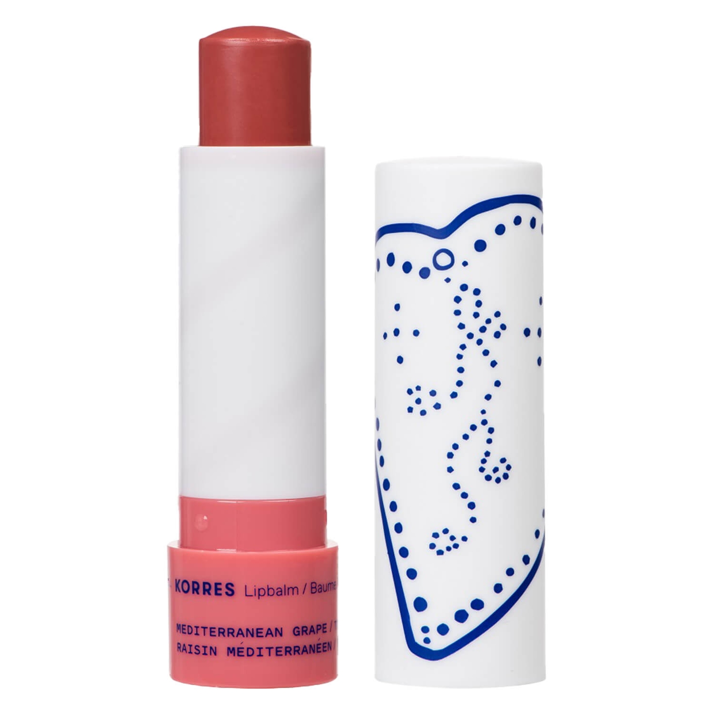 Produktbild von Korres Care - Mediterranean Grape Lip Balm Tinted Neutral Purple