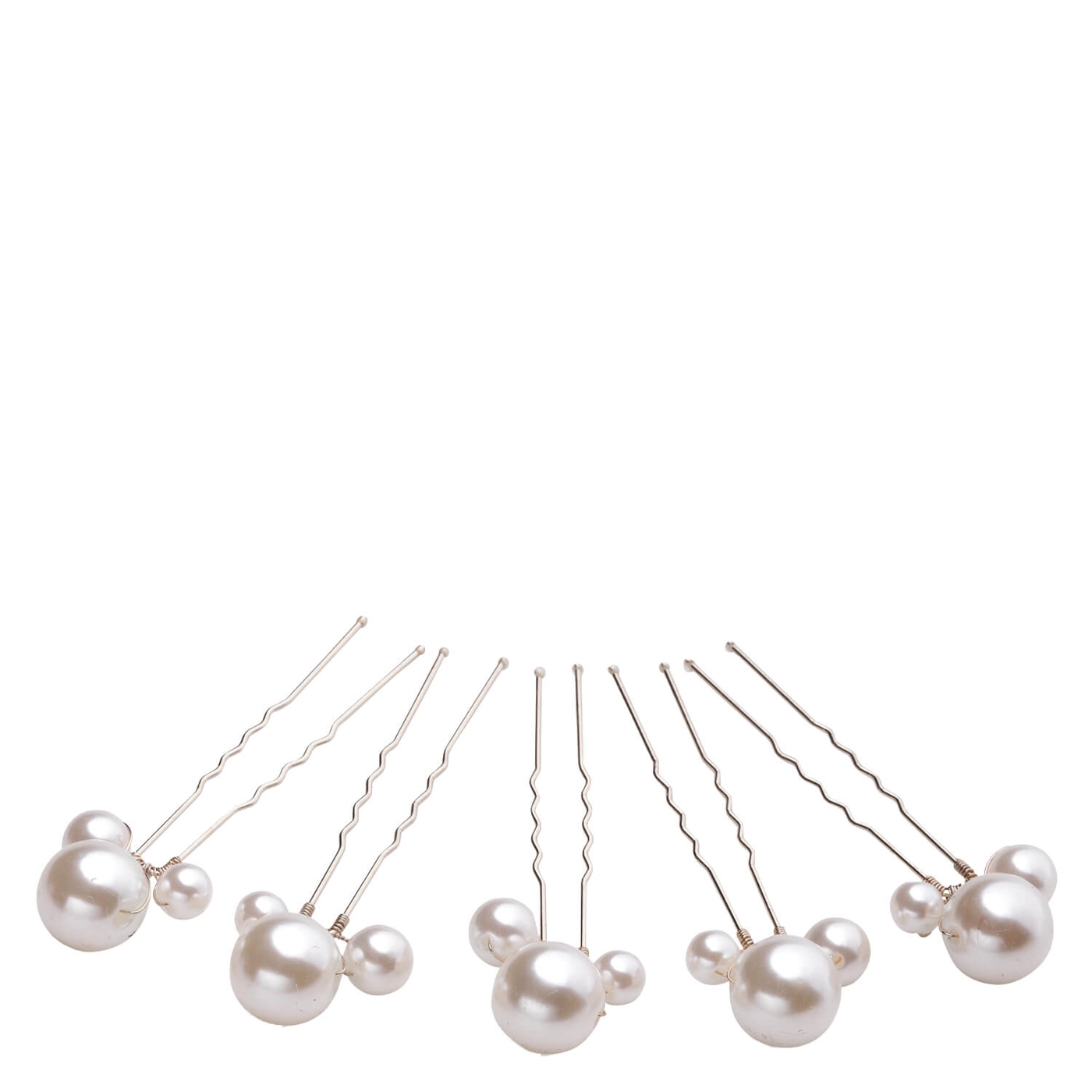 Image du produit de Celebride Haarnadel Mit Drei Verschieden Perlen Silber
