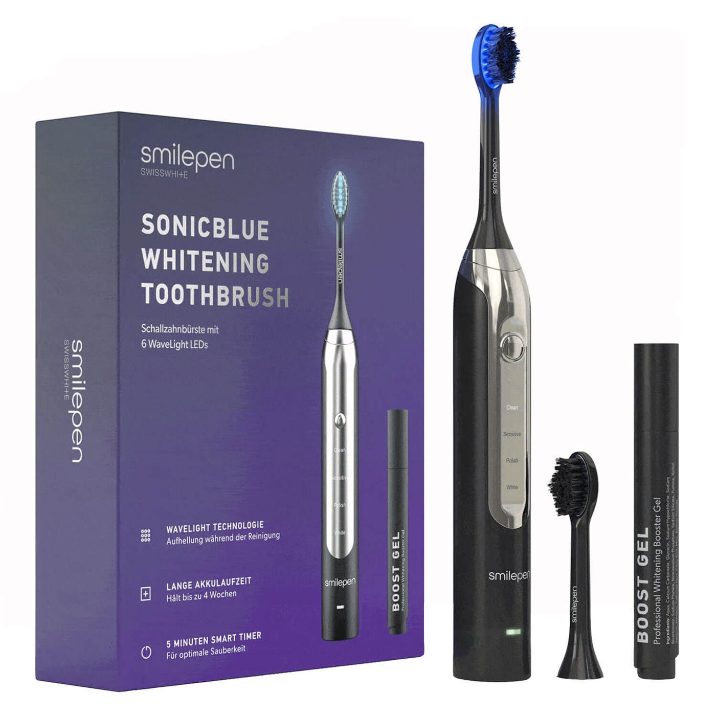 Produktbild von smilepen - Sonicblue Whitening Schallzahnbürste 6 LED