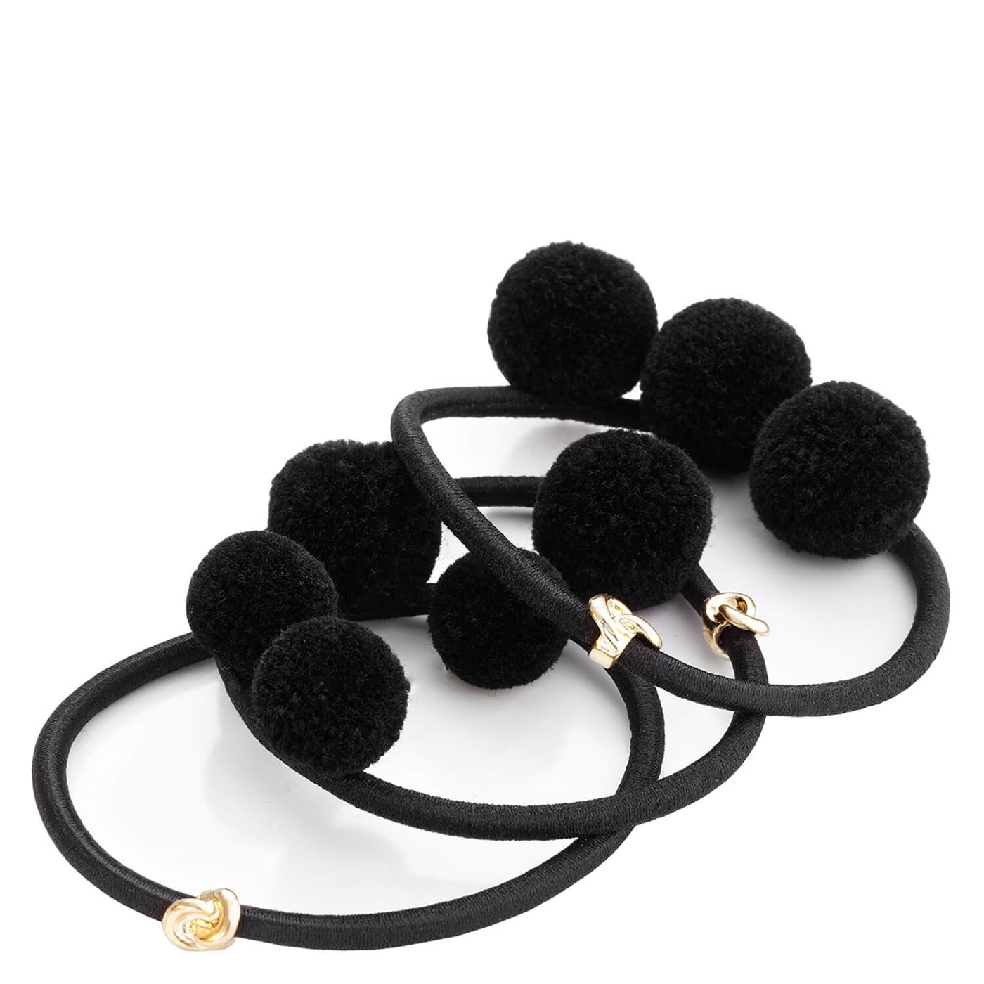 Produktbild von Corinne World - Hair Tie Pom Pom "Ibiza" Black