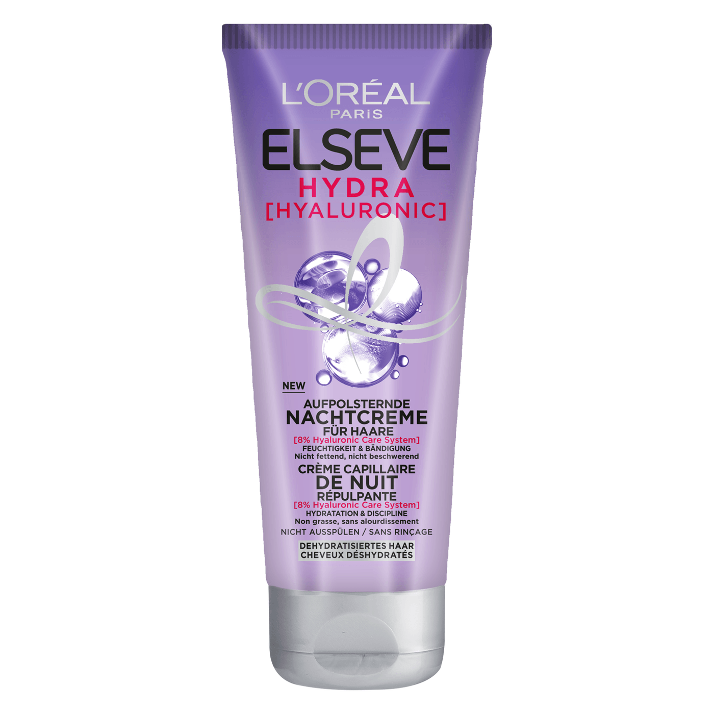 Produktbild von LOréal Elseve Haircare - Hydra Hyaluronic aufpolsternde Nachtcreme