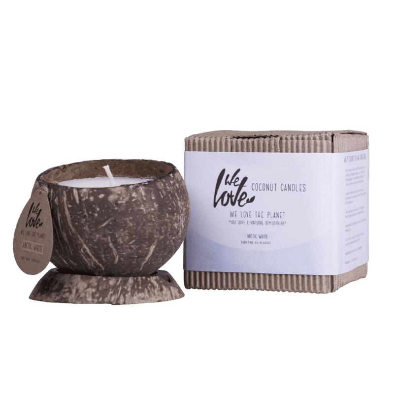 Produktbild von We Love The Planet - WLTP Sojawachskerze in Kokosnussschale