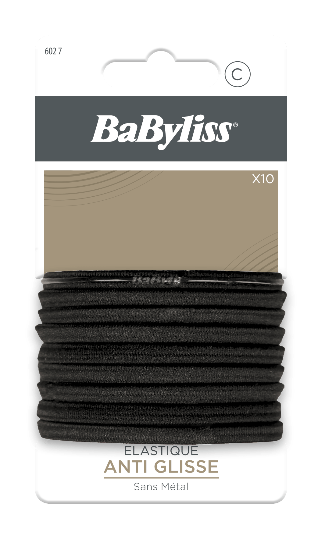 Product image from BaByliss - Haargummi Rutschfest 6mm Schwarz *10