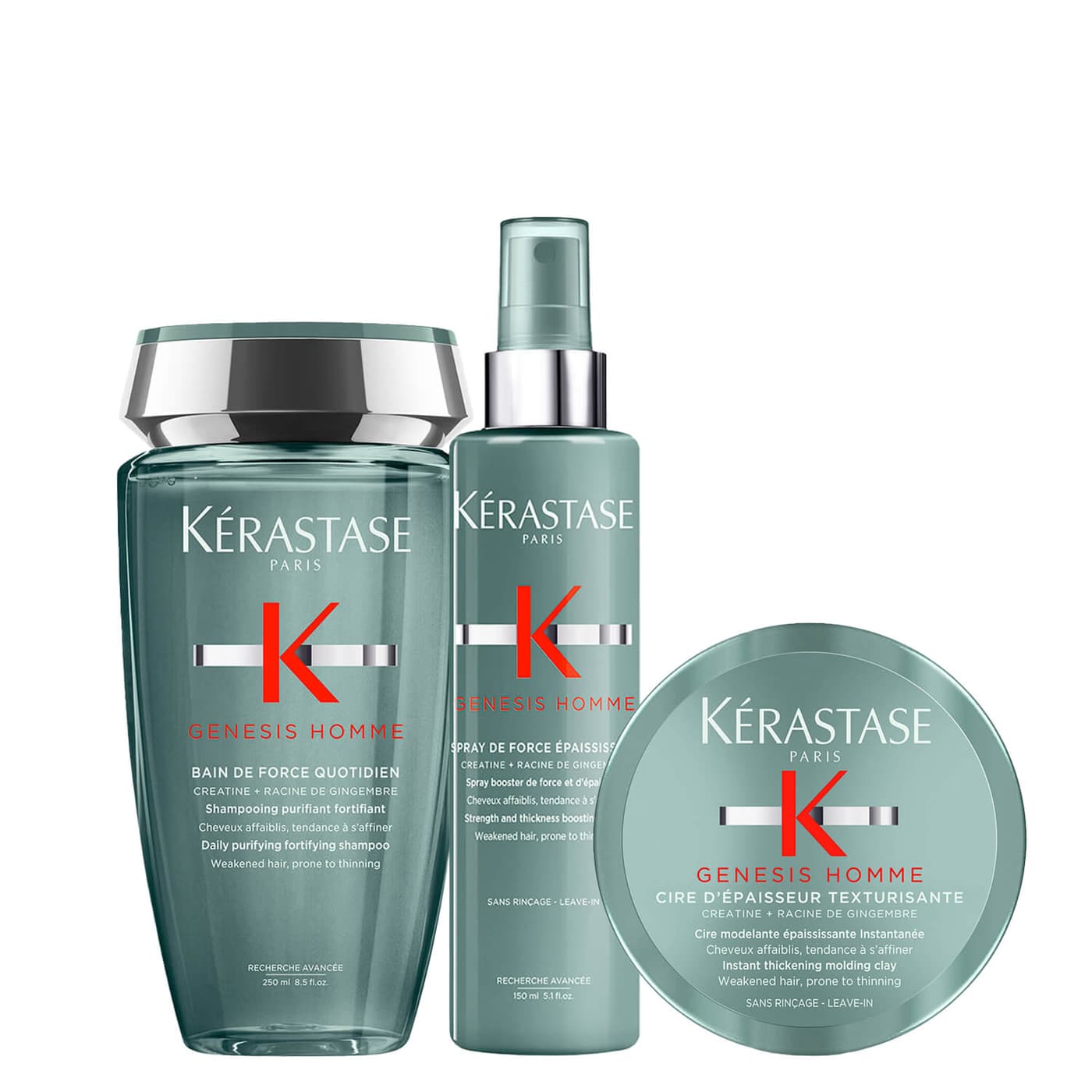 Genesis Homme - Medium Hair-Fall Trio