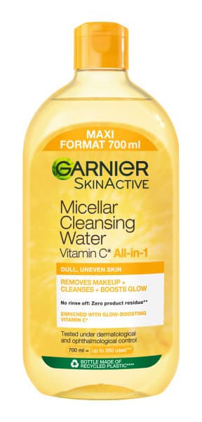 Skinactive Face - Micellar Cleansing Water All-in-1 with Vitamin C
