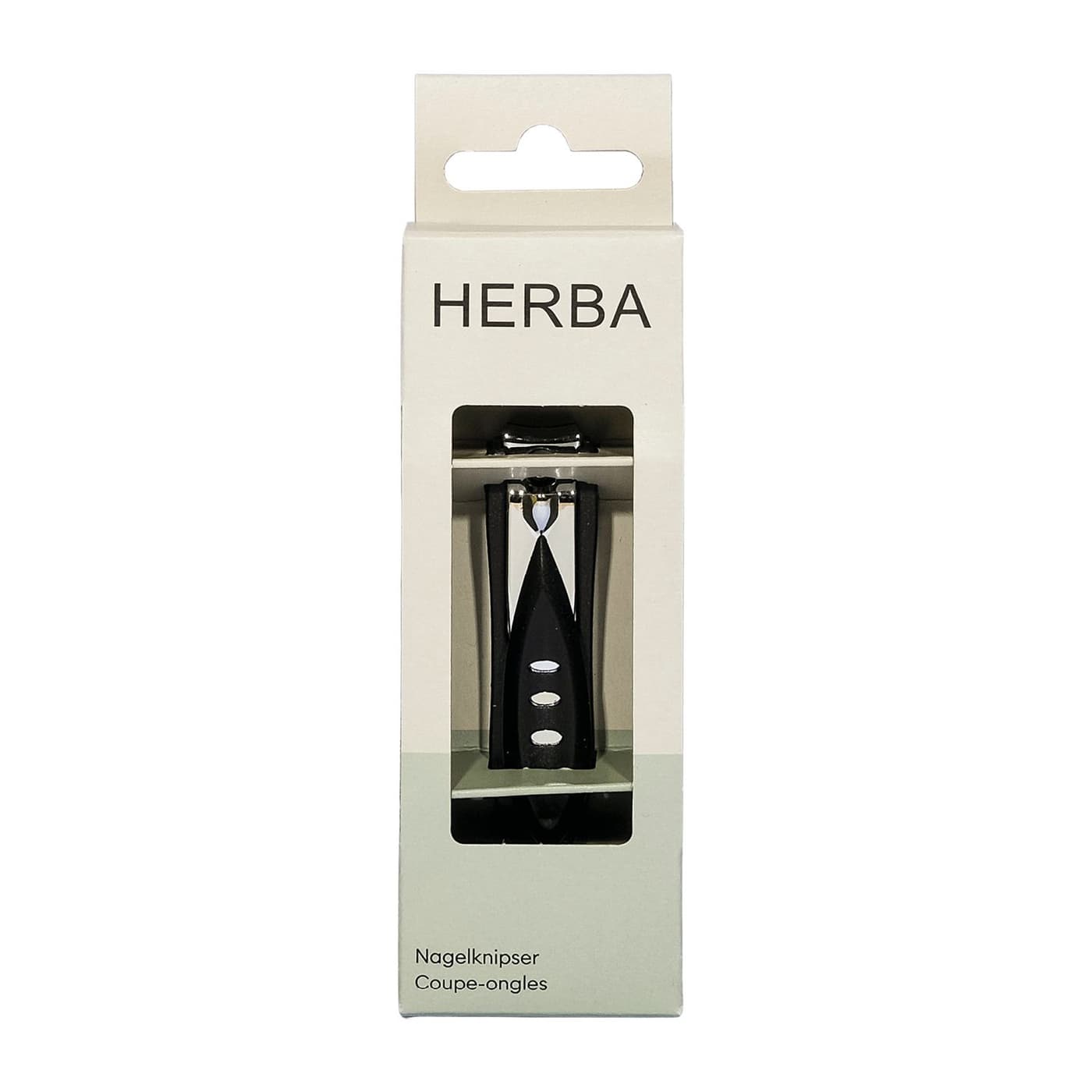 Herba - Nagelknipser mit Auffangschale schwarz