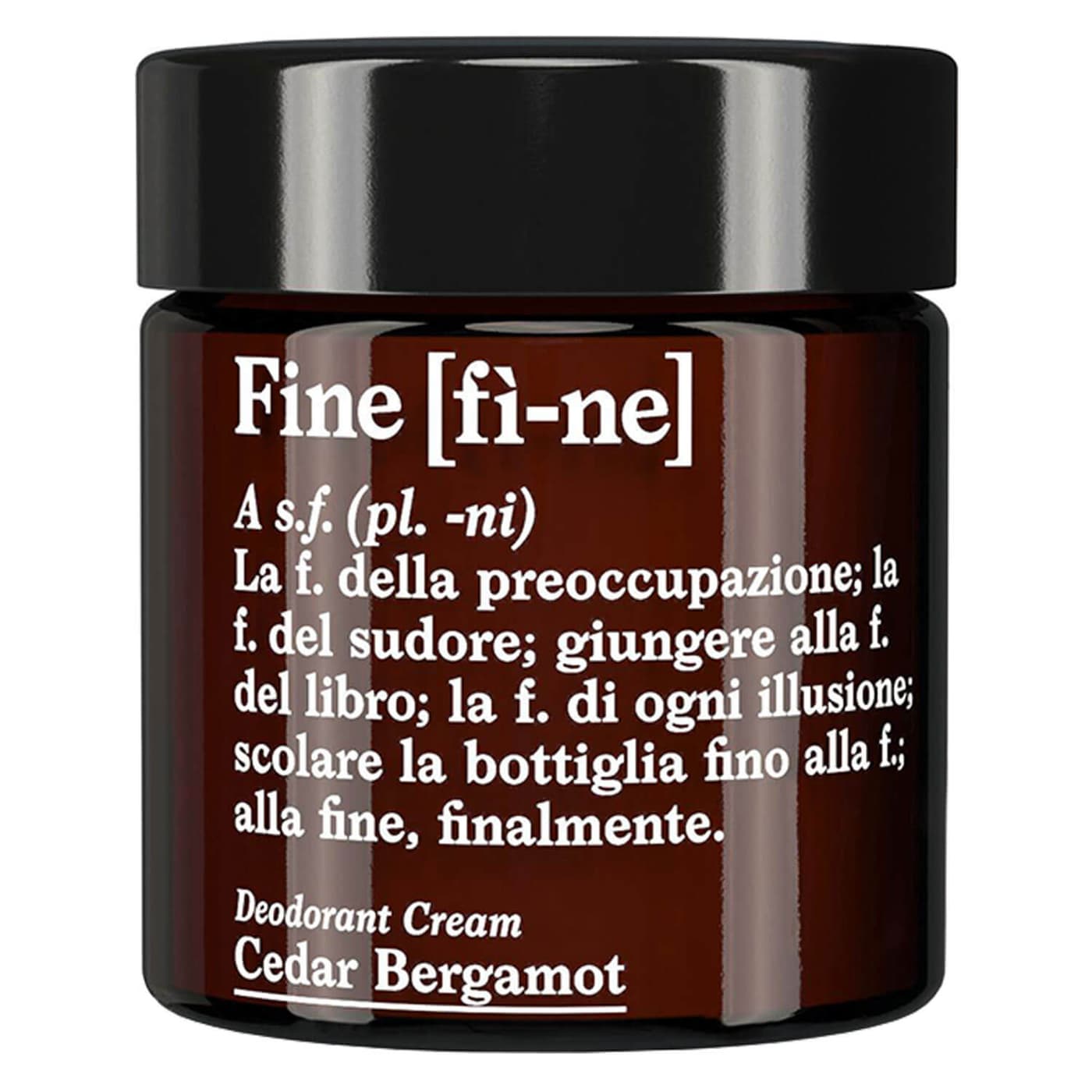 Fine - Cedar Bergamot Deodorant Cream