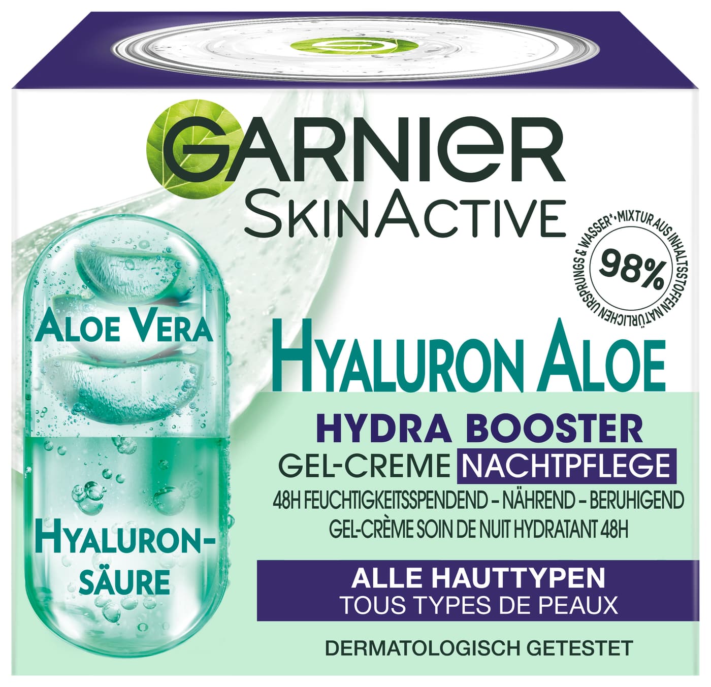 Skinactive Face - Hyaluron Aloe Hydra Booster Gel-Creme Nachtpflege