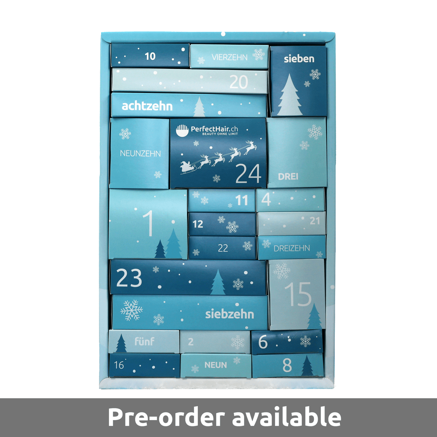 Calendrier de l’Avent PerfectHair.ch d’une valeur de 300 CHF