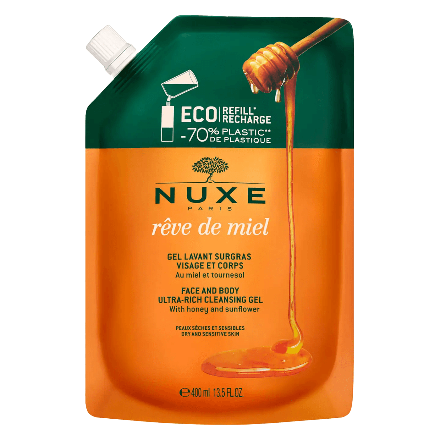 Rêve De Miel - Gel Surgras Visage Et Corps Eco-Recharge