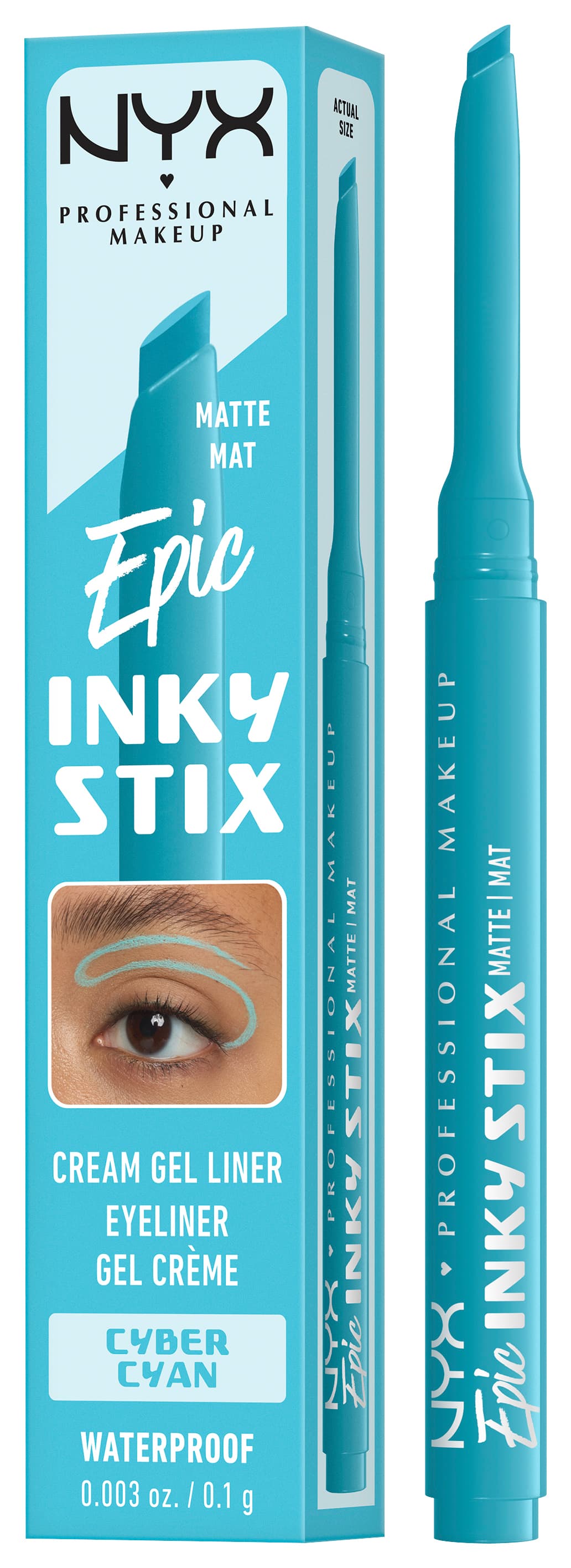 NYX Liner - Epic Inky Stix Cream Gel Eyeliner Waterproof Cyber