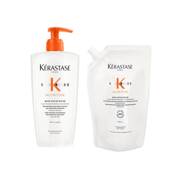 Nutritive - Bain Nutritive Satin Riche Refill Bundle