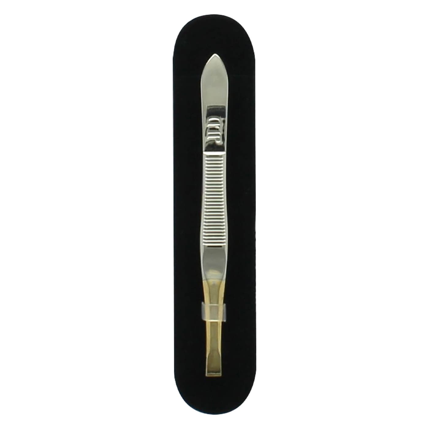 JLD - Professionelle Pinzette gerade mit goldener Spitze