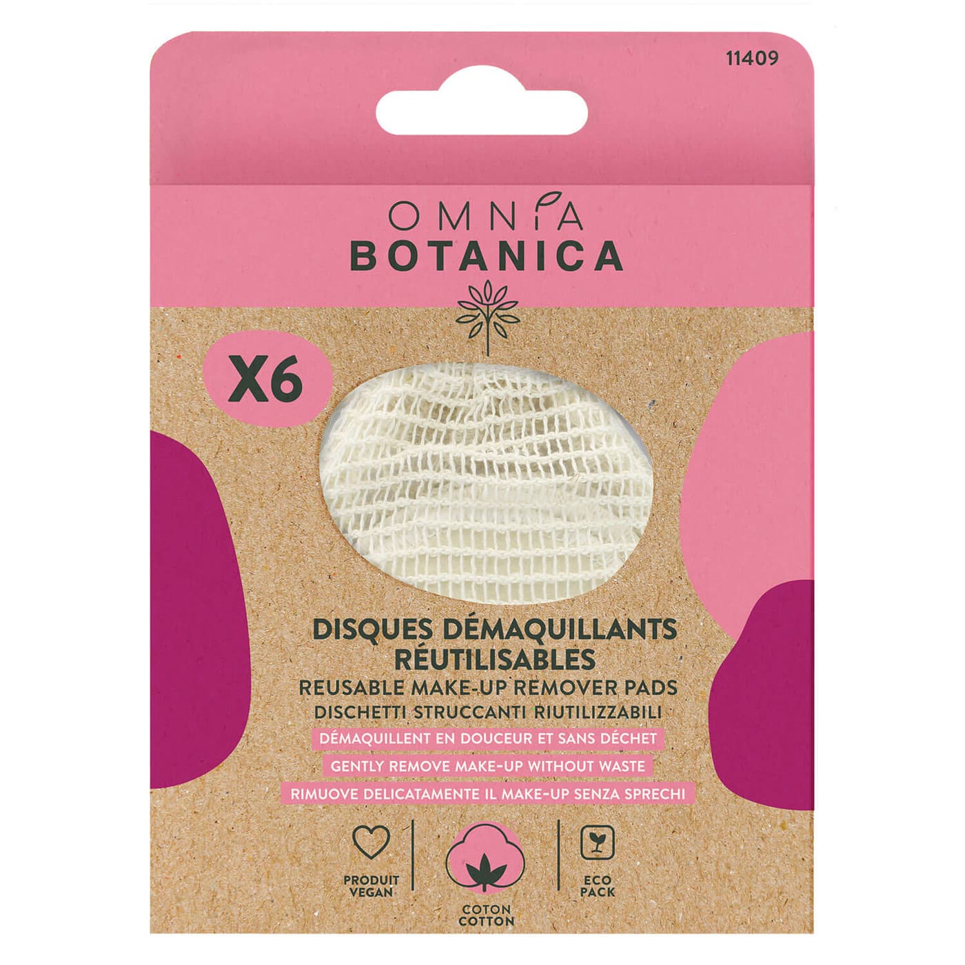 OMNIA BOTANICA - Wiederverwendbares Wattepads Set