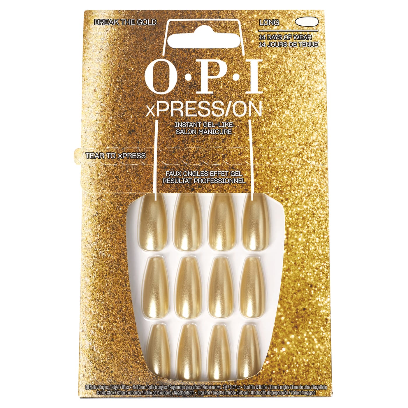 xPRESS/ON - Break the Gold Press-On Nails