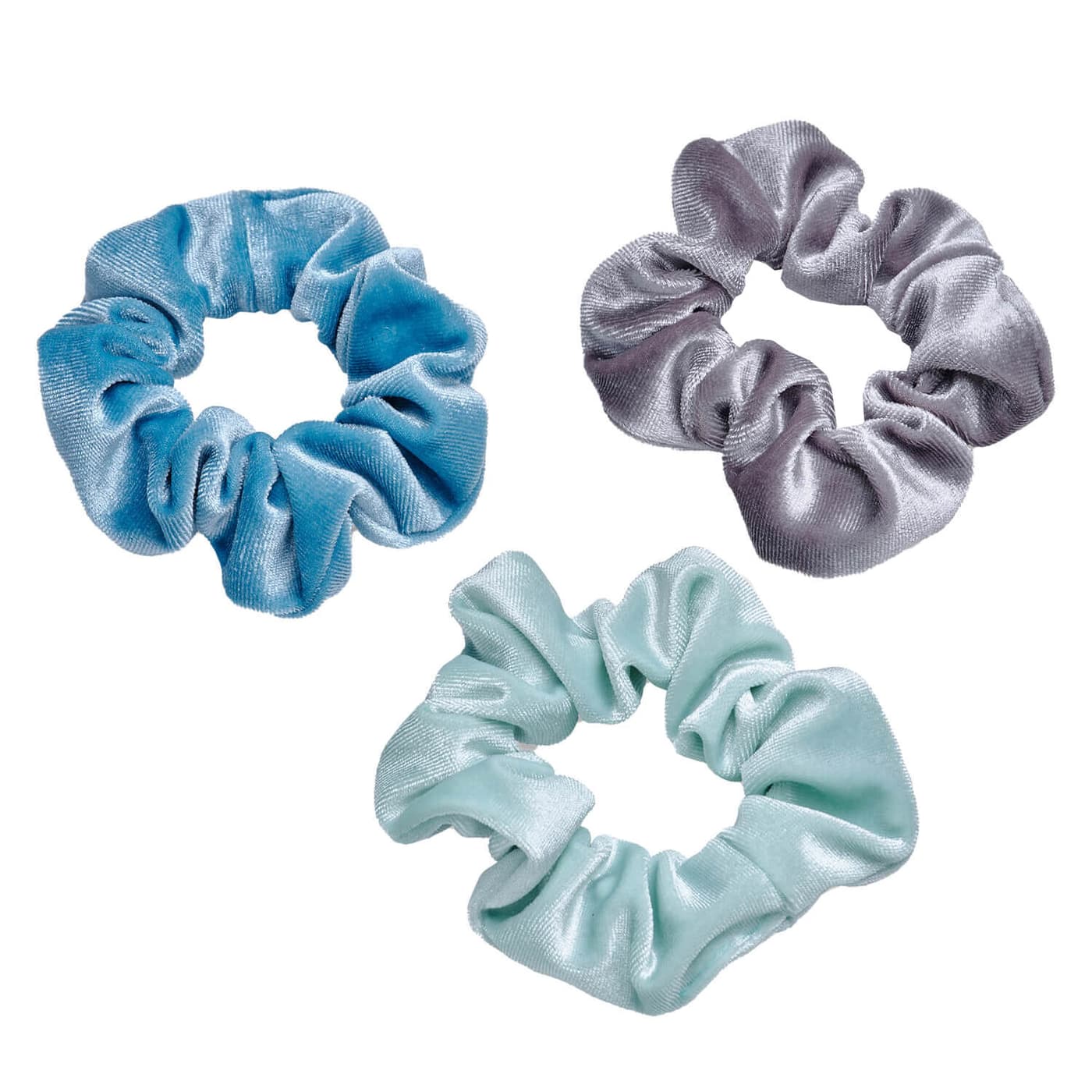 Body Mind and Soul Scrunchie Yoga Velvet Blue