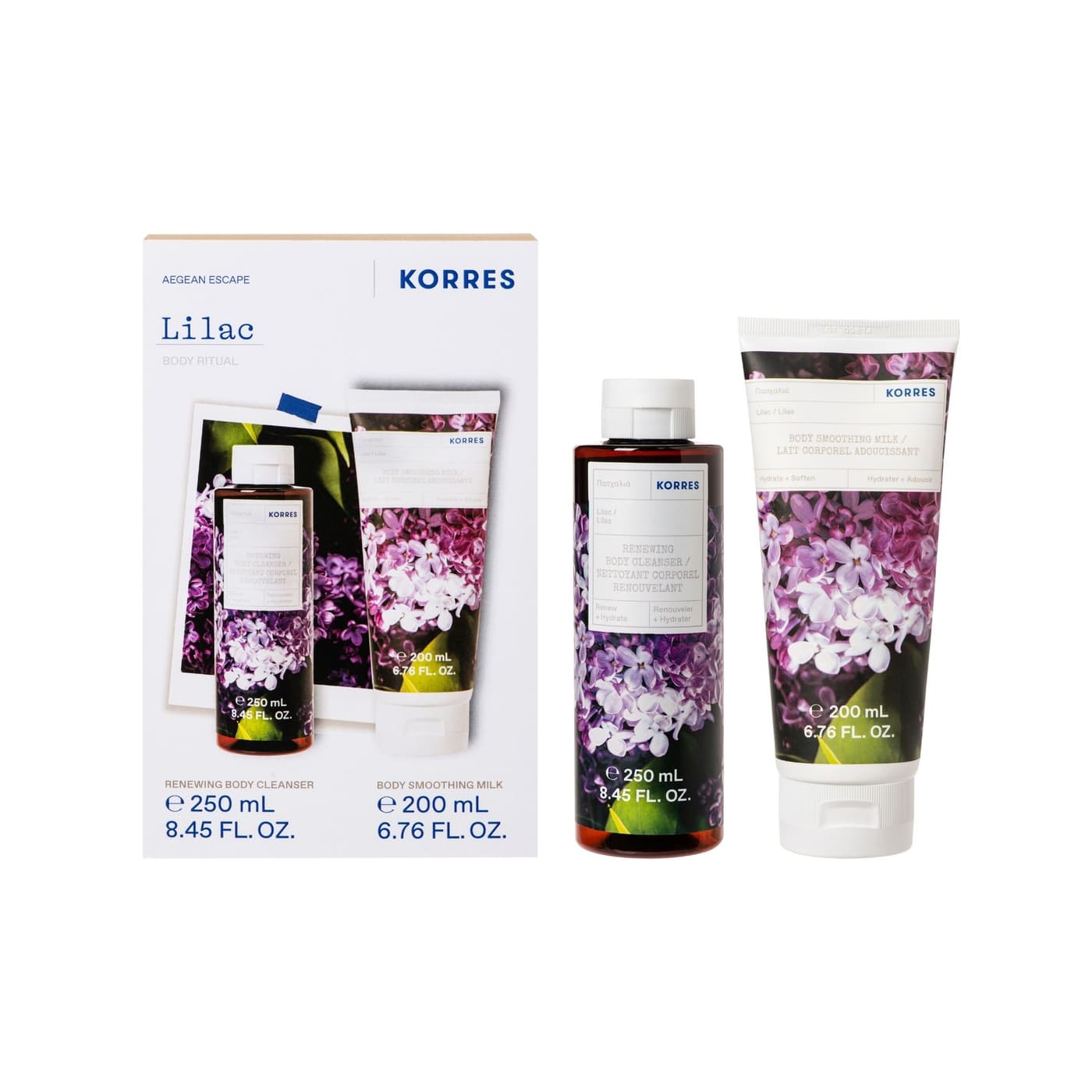 Korres Care - LILAC Body Ritual Set
