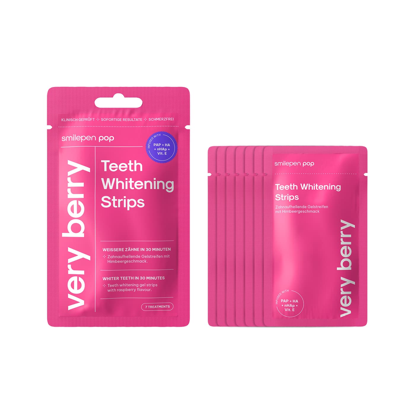 Pop "very Berry" Whitening Strips