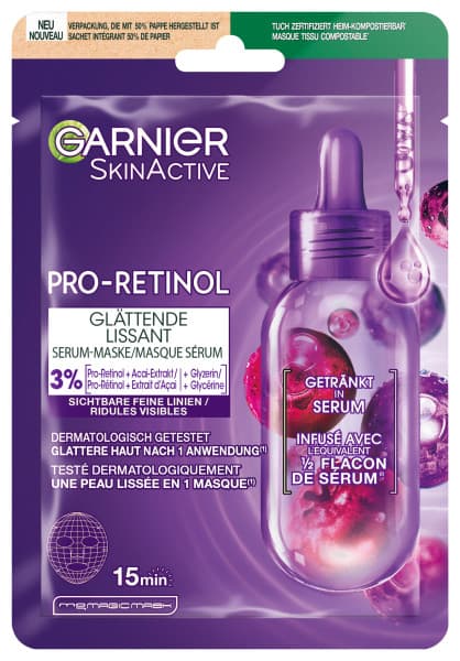 Skinactive Face - Pro-Retiniol smoothing Serum-Mask