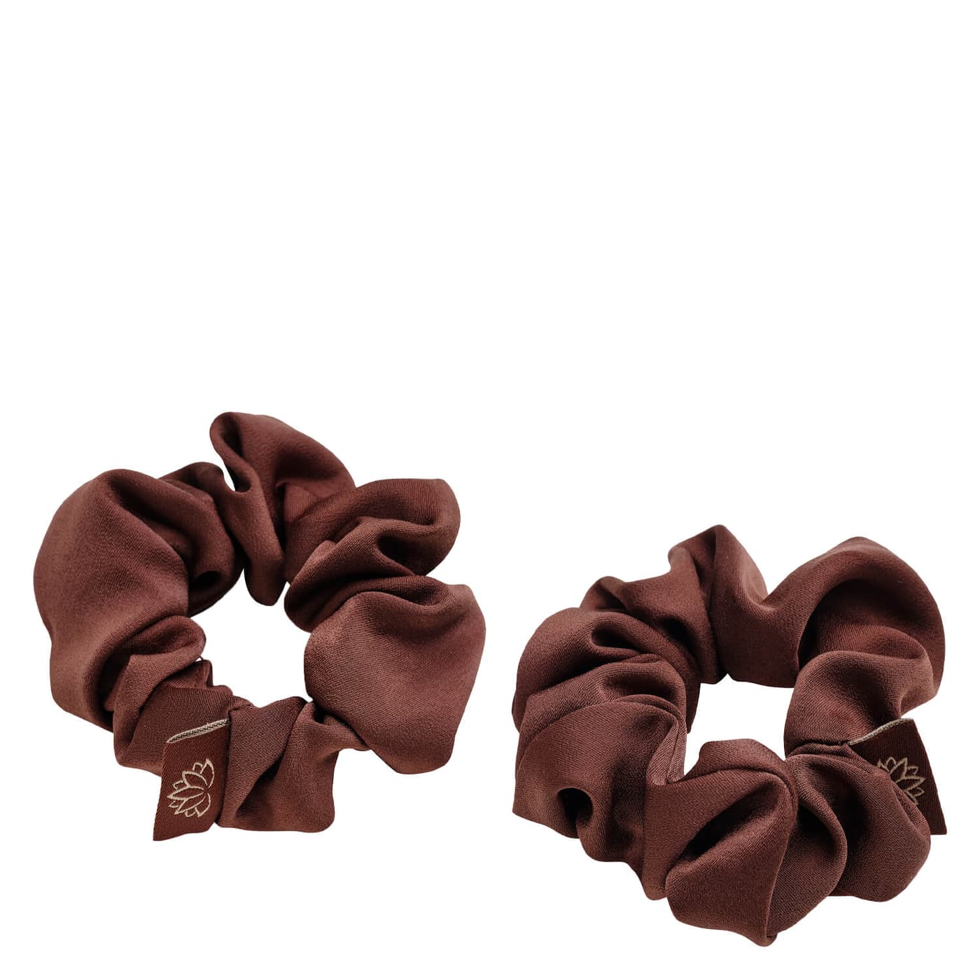 TRISA Hair - ECO Satin Scrunchie Brown