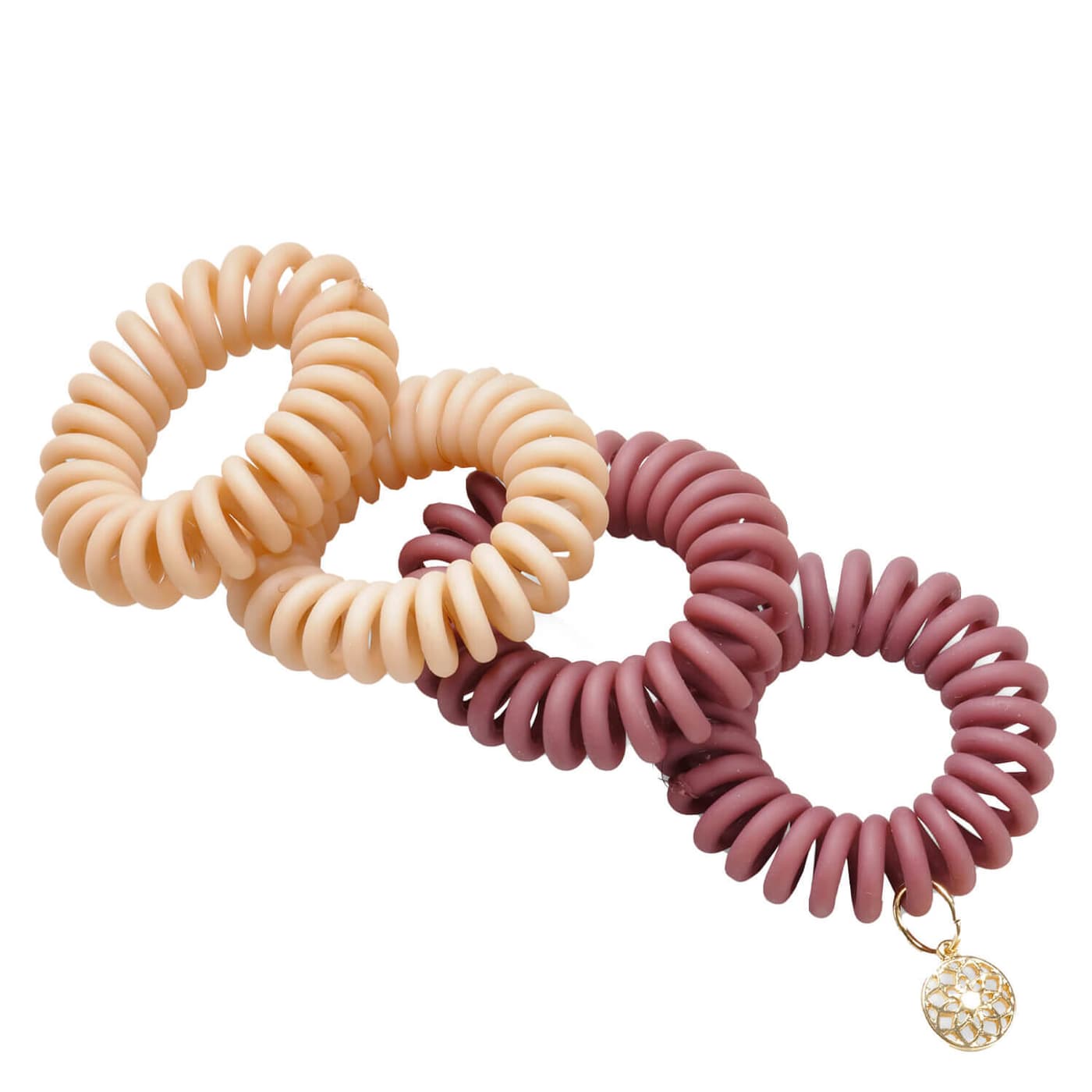 Body Mind and Soul Spiral Hair Band Yoga Nude 4cm