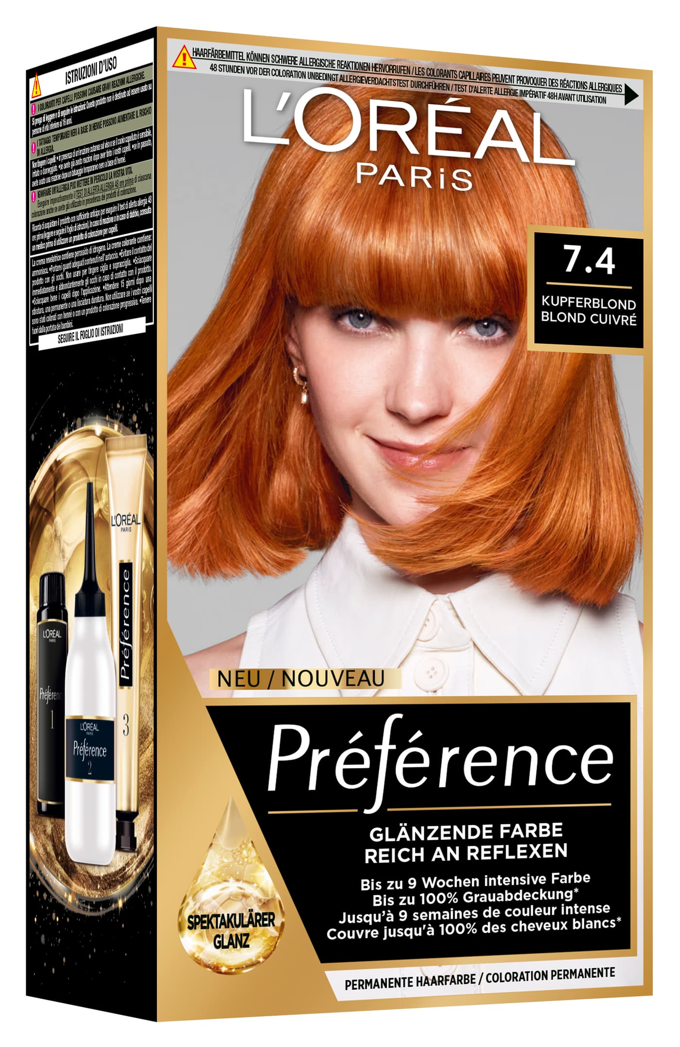 L'Oreal  Preference - Préférence 7.4 Copper blonde