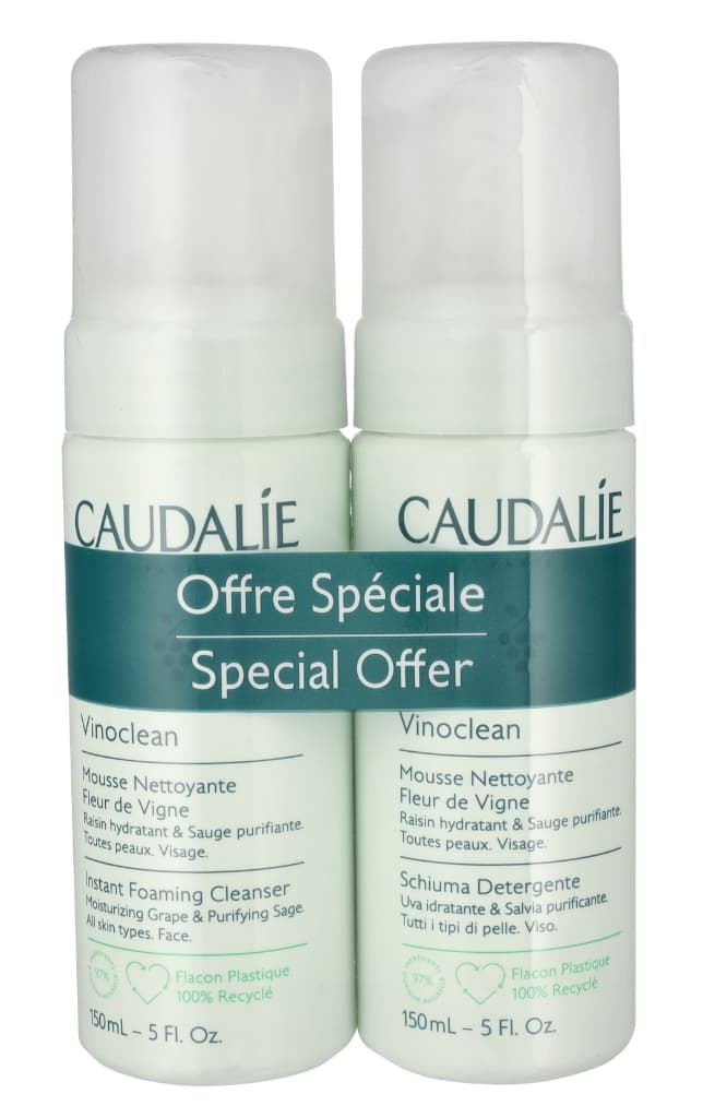 Caudalie - Vinoclean Instant Foaming Cleanser Duo