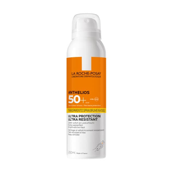 LA ROCHE-POSAY Anthelios Crème Solaire en Brume Invisible Corps SPF50+ Aérosol Avec Parfum 200ml