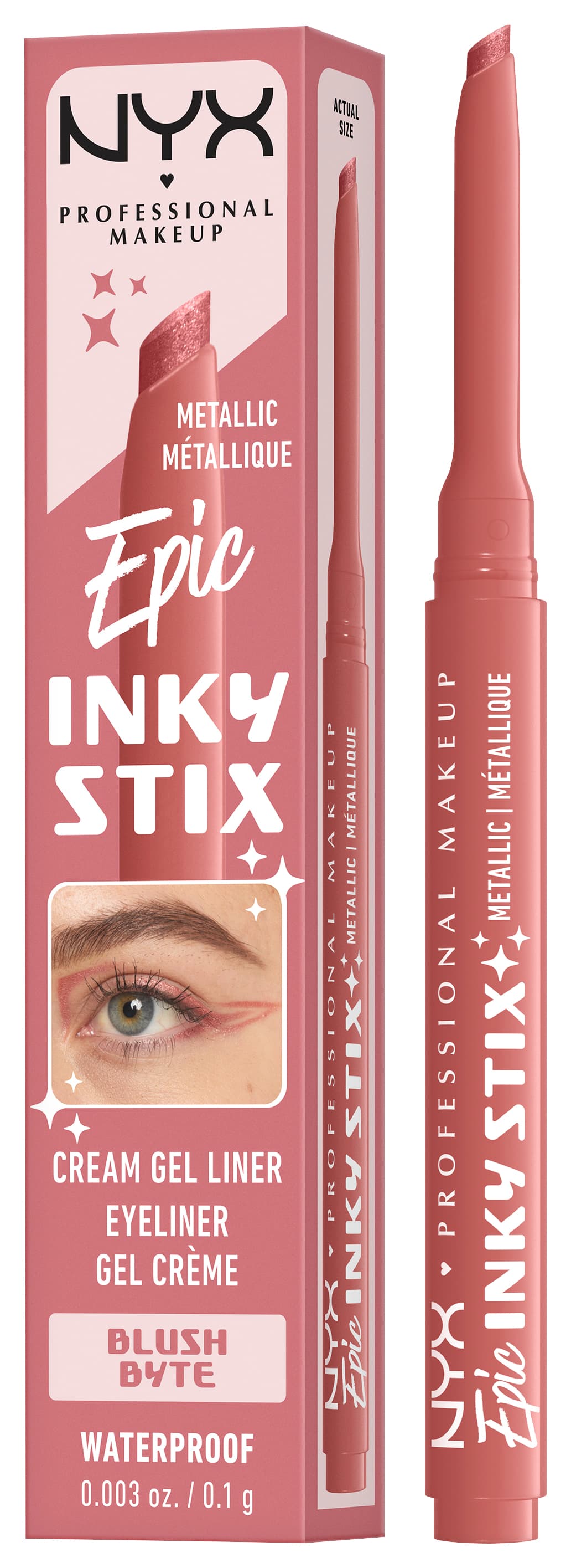 NYX Liner - Epic Inky Stix Cream Gel Eyeliner Waterproof Blush