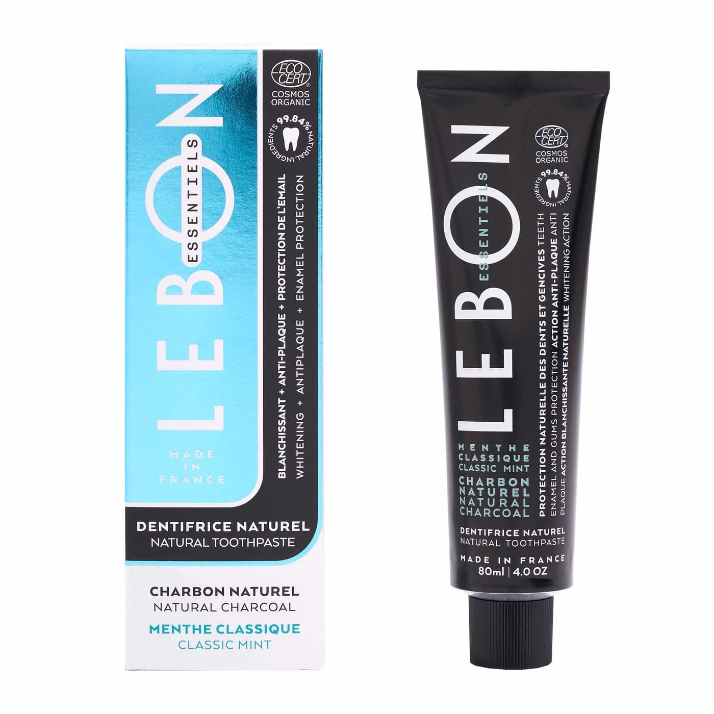 Lebon Essentiels - Bio Zahnpasta Minze mit Kohle