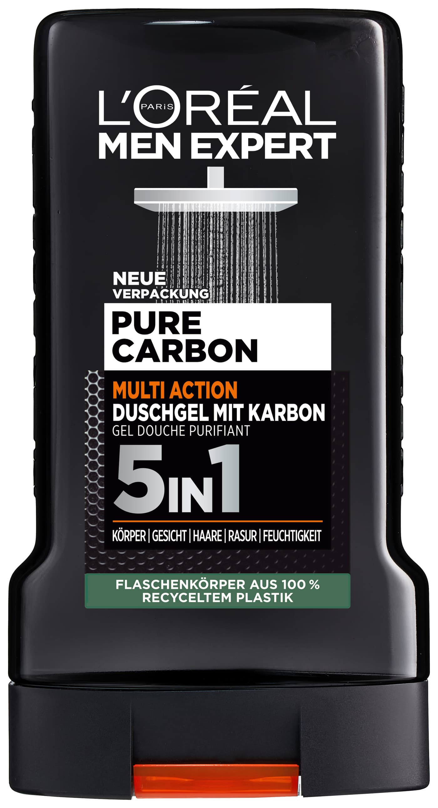 L'Oréal Men Expert - Gel douche Carbon Clean 5 en 1 multi-action