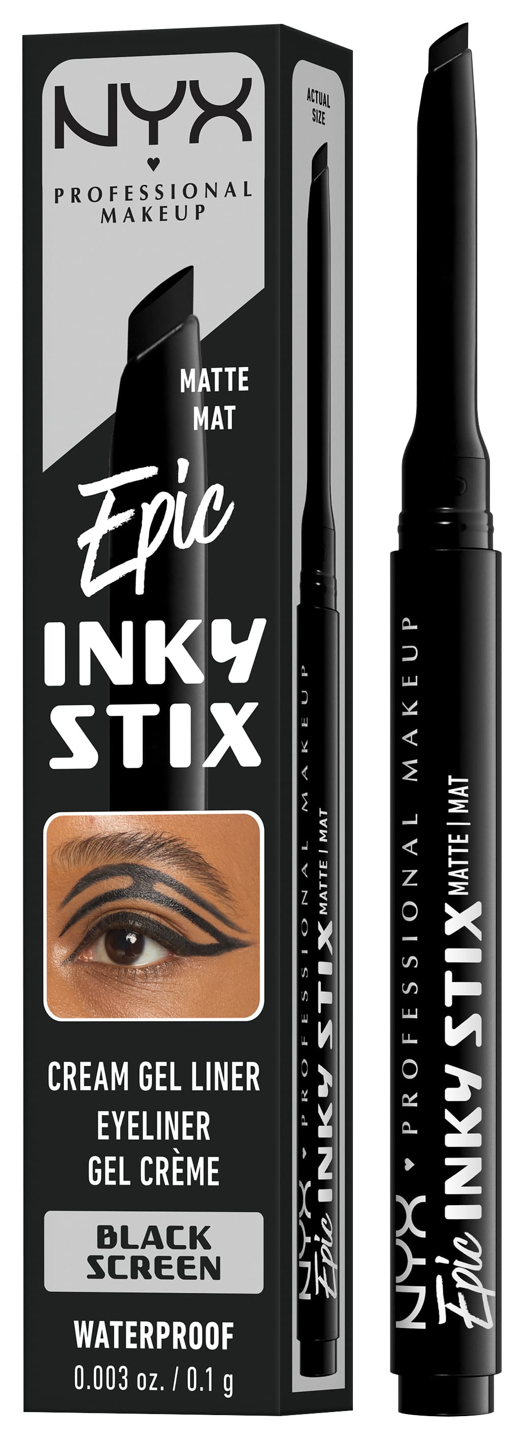 NYX Liner - Epic Inky Stix Cream Gel-eyeliner Waterproof Black Screen