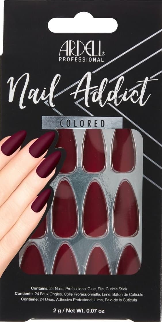 Nail Addict - Faux ongles Colored Bordeaux