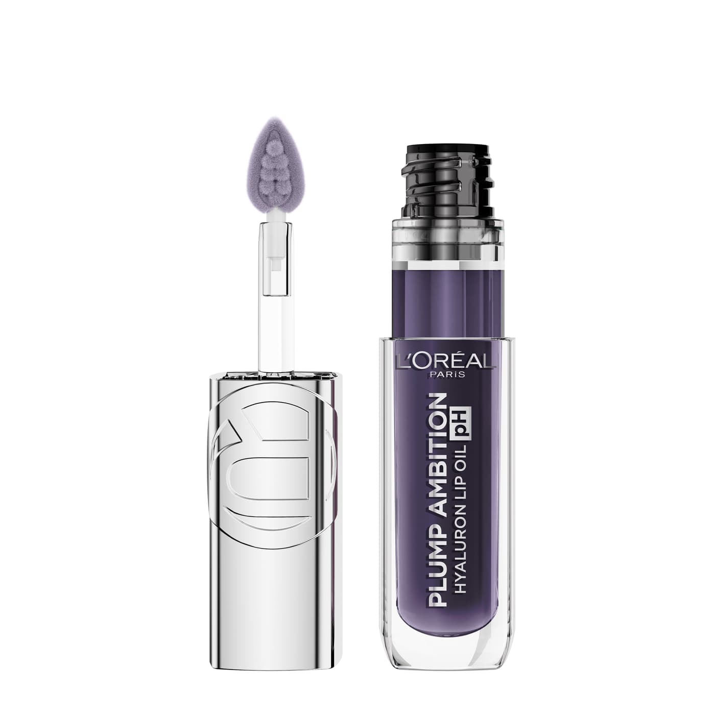 L'Oreal Cosmetics - Plump Ambition Hyaluron Lip Oil pH 116 Berry Noir
