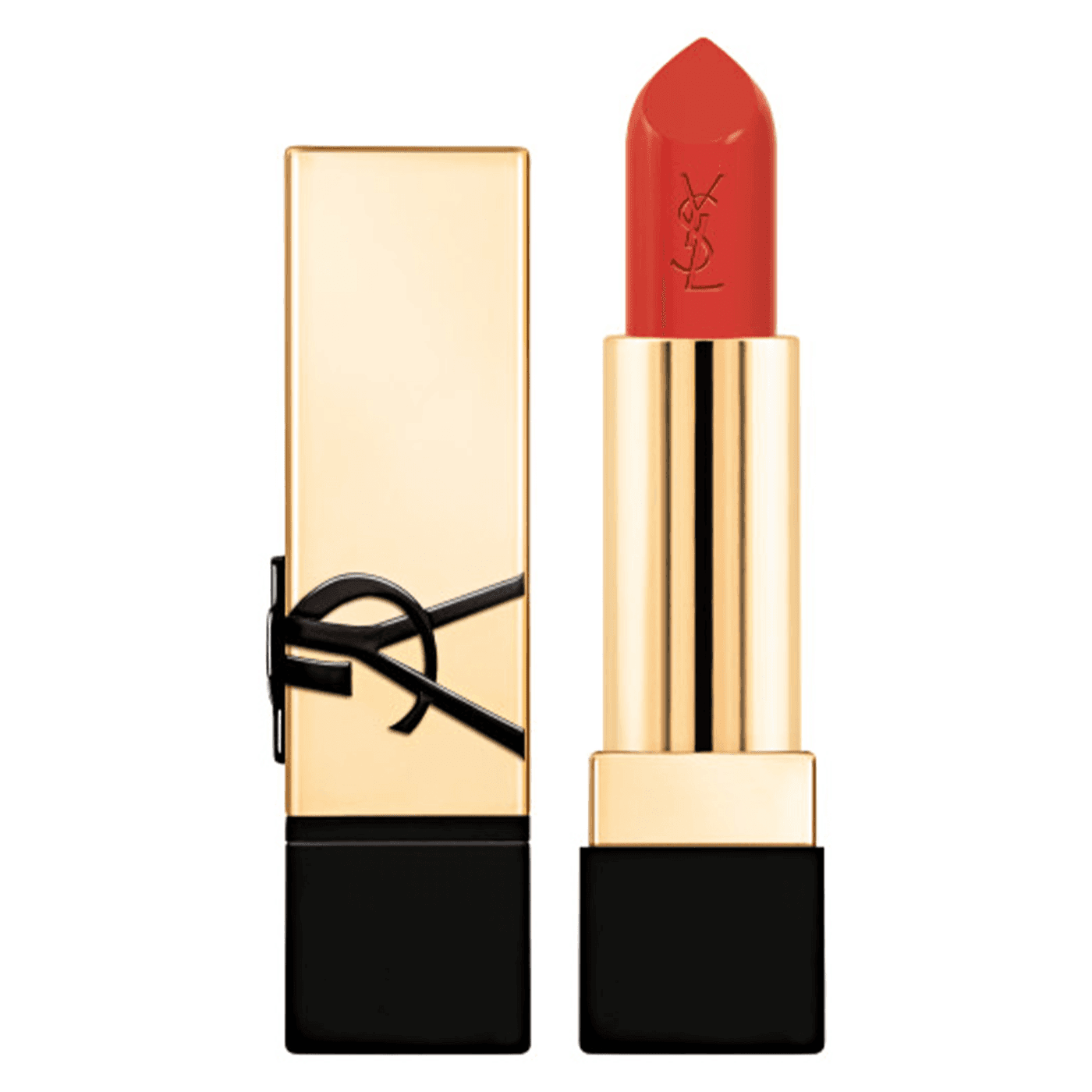 Rouge Pur Couture - Caring Satin Lipstick O154 Orange Fatal