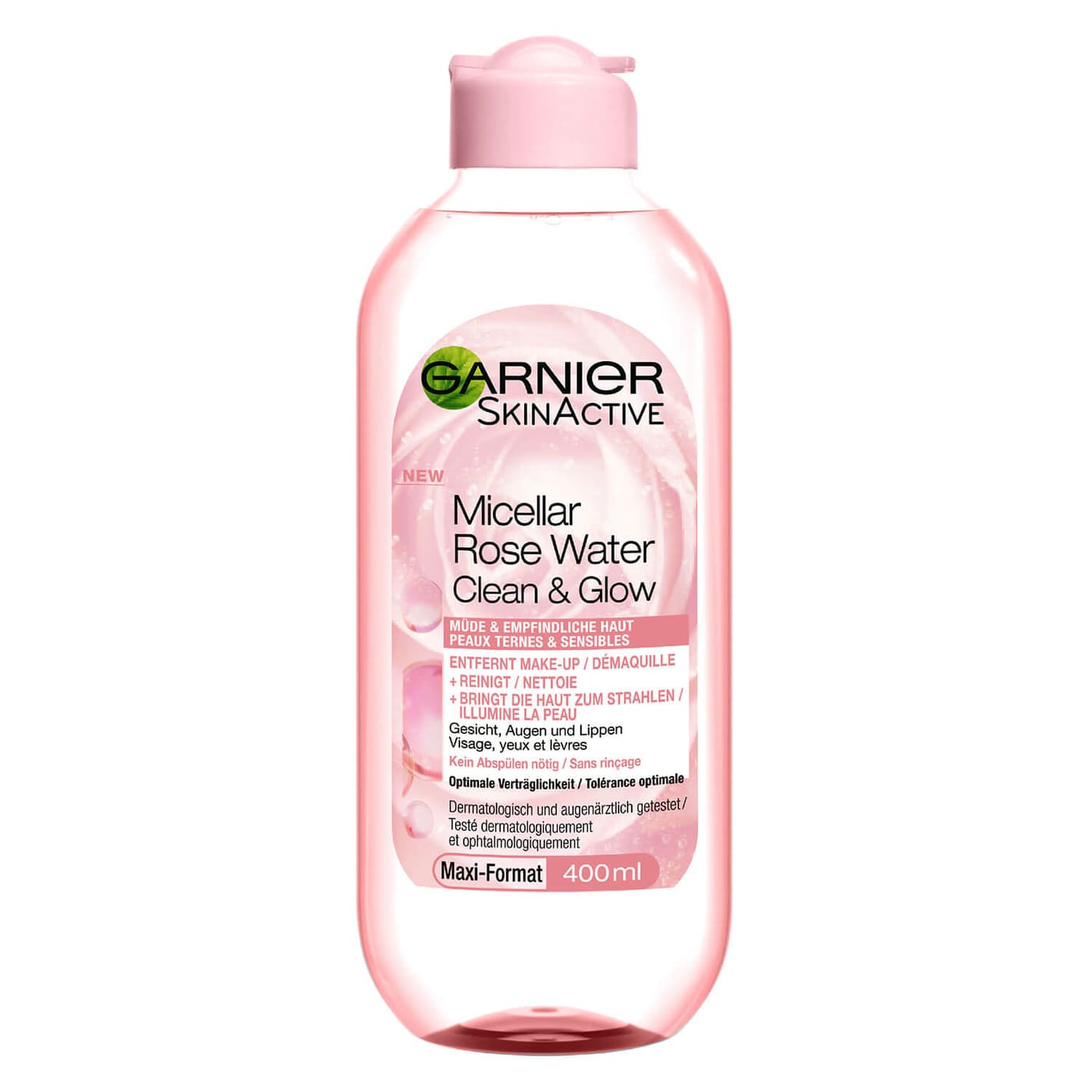 Skinactive Face - Mizellen Reinigungswasser All-in-1 mit Rosenwasser