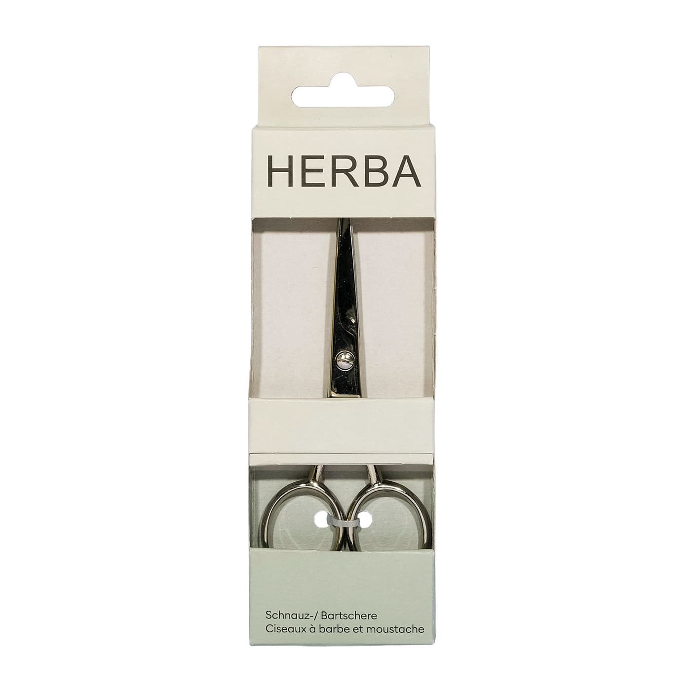Herba - Schnauz-/Bartschere vernickelt