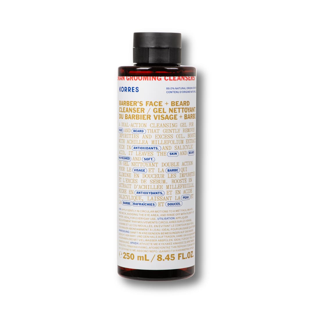 Korres Care - ATHENIAN GROOMING Barber's Face + Beard Cleanser