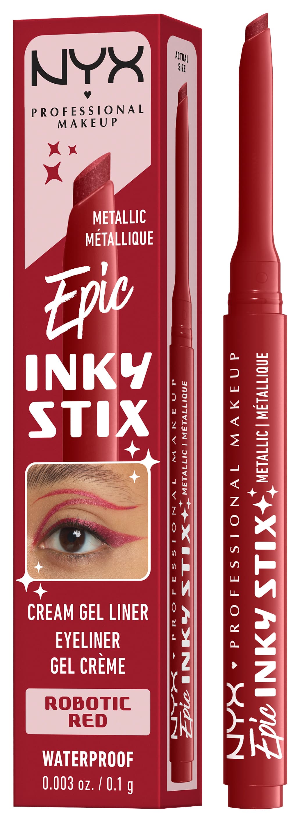 NYX Liner - Epic Inky Stix Cream Gel Eyeliner Waterproof Robotic