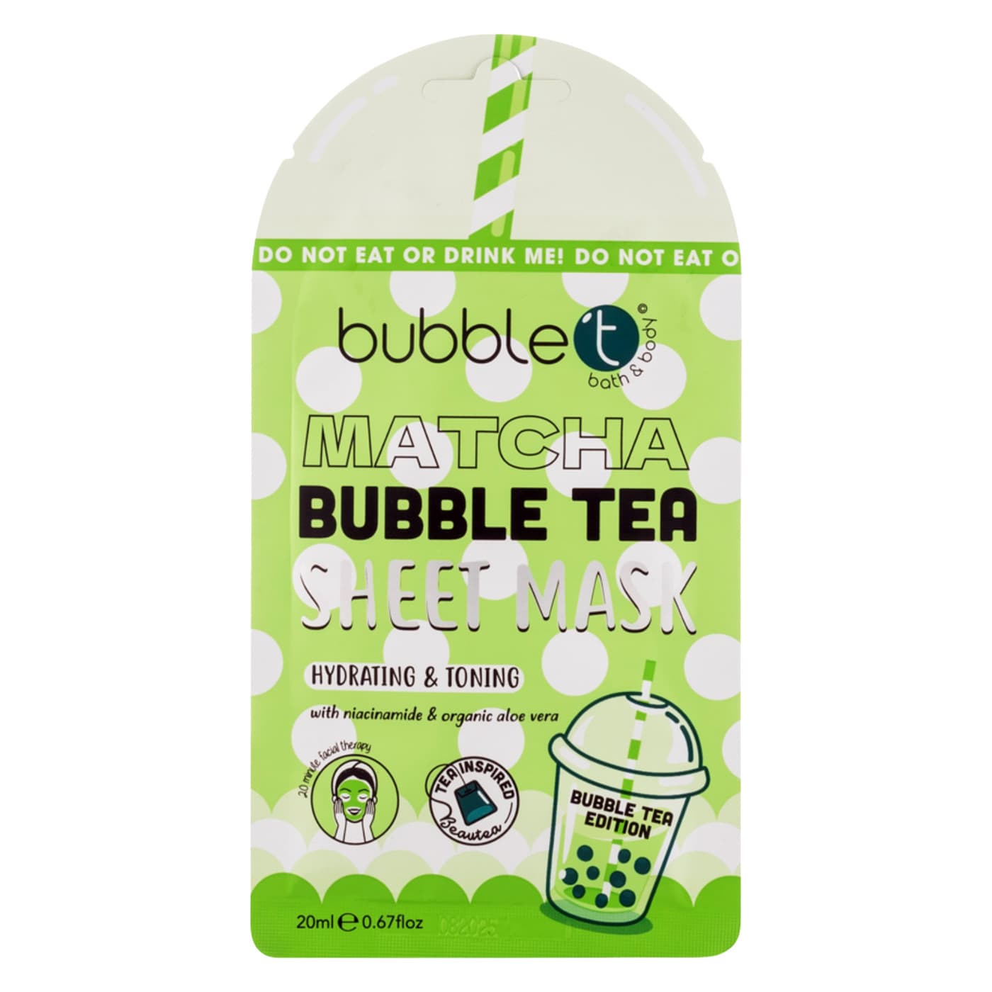 bubble t - Face Sheet Mask Matcha