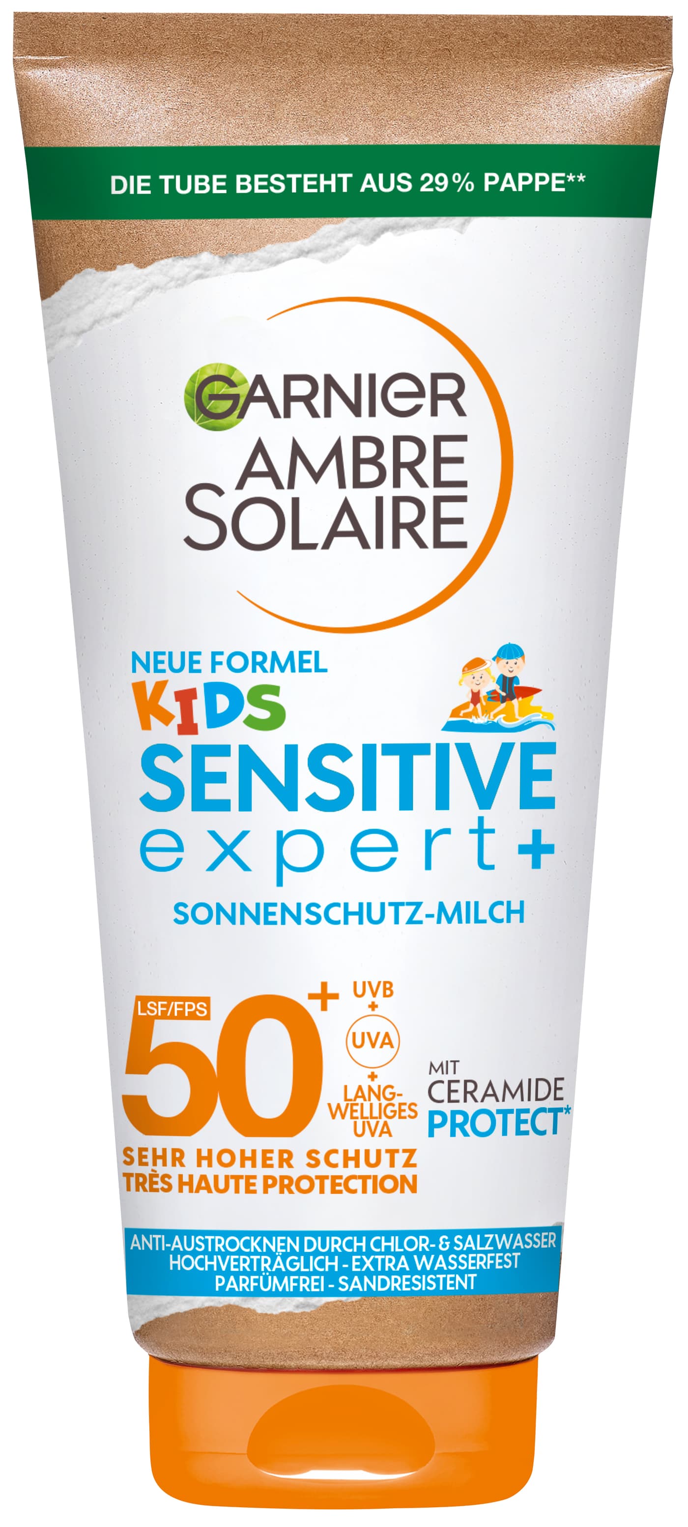 Ambre Solaire - Ambre Solaire Kids Sensitive expert+ Sonnenschutz-Milch LSF 50+