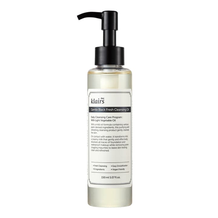 Dear, Klairs - Gentle Black Fresh Cleansing Oil