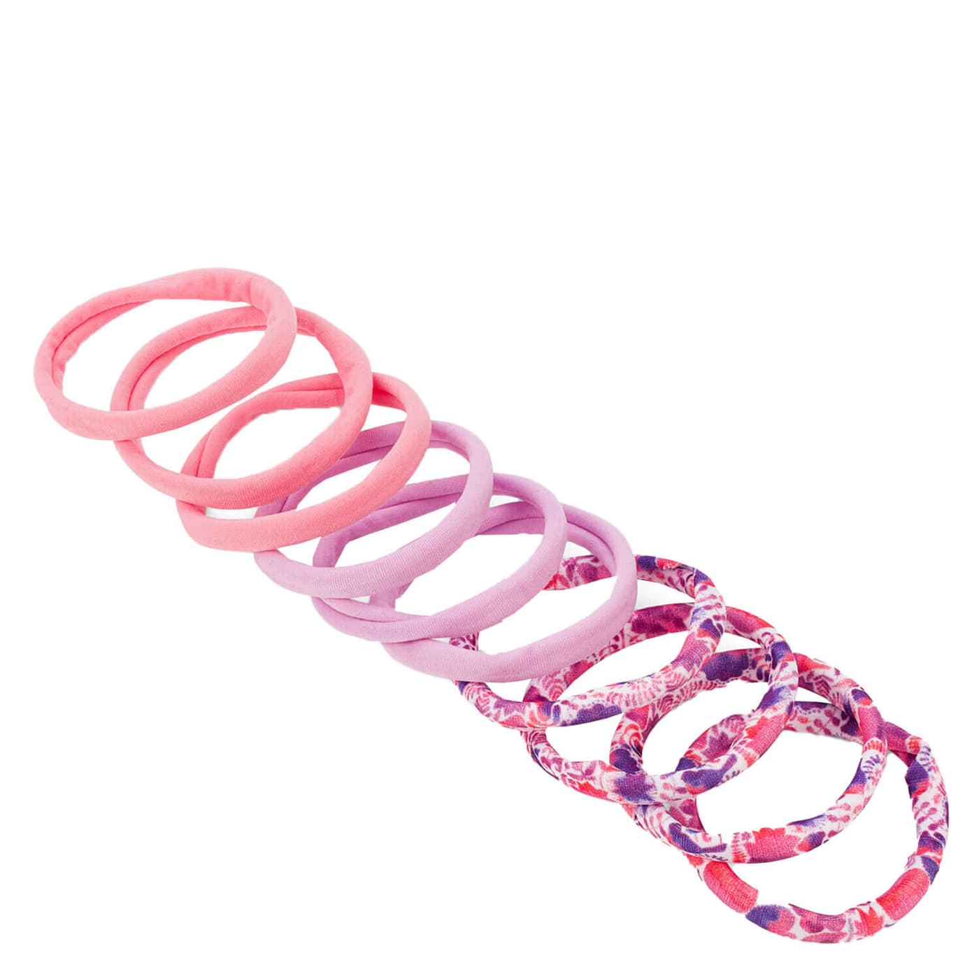 Super soft pony-tail holders, pink