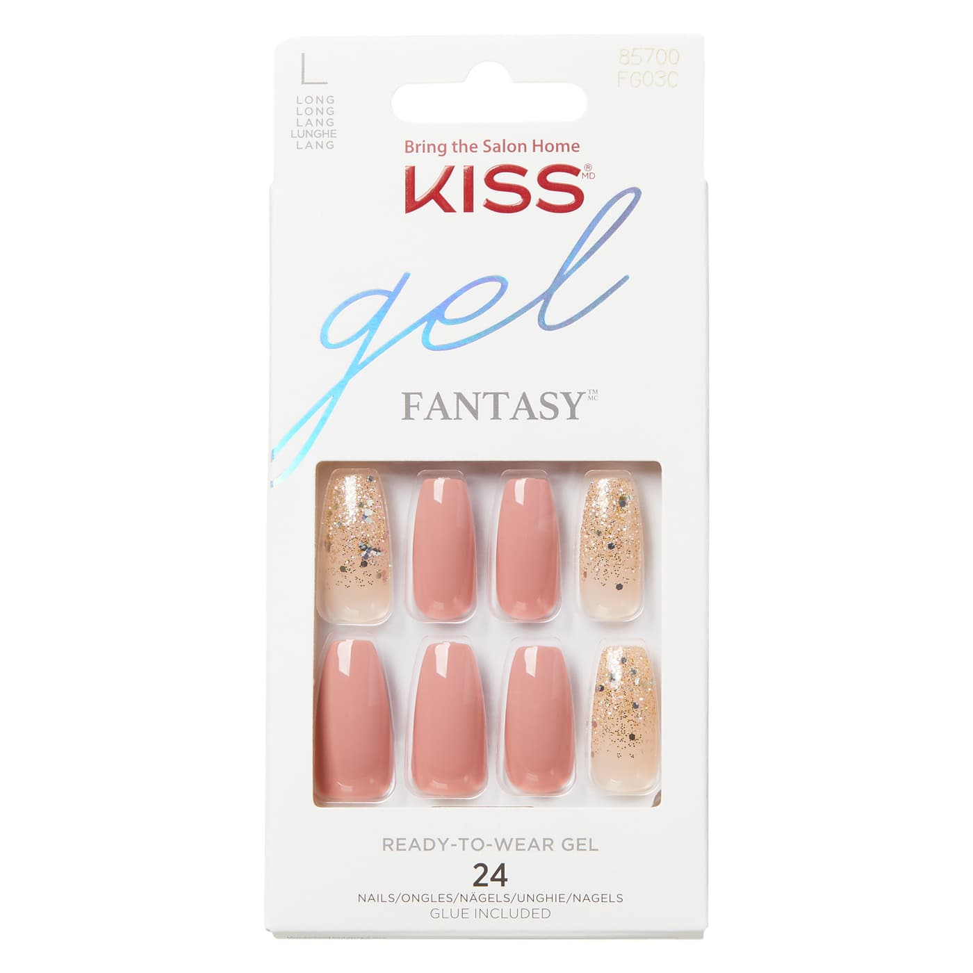 KISS Nails - Gel Fantasy Nails Midnight Sky