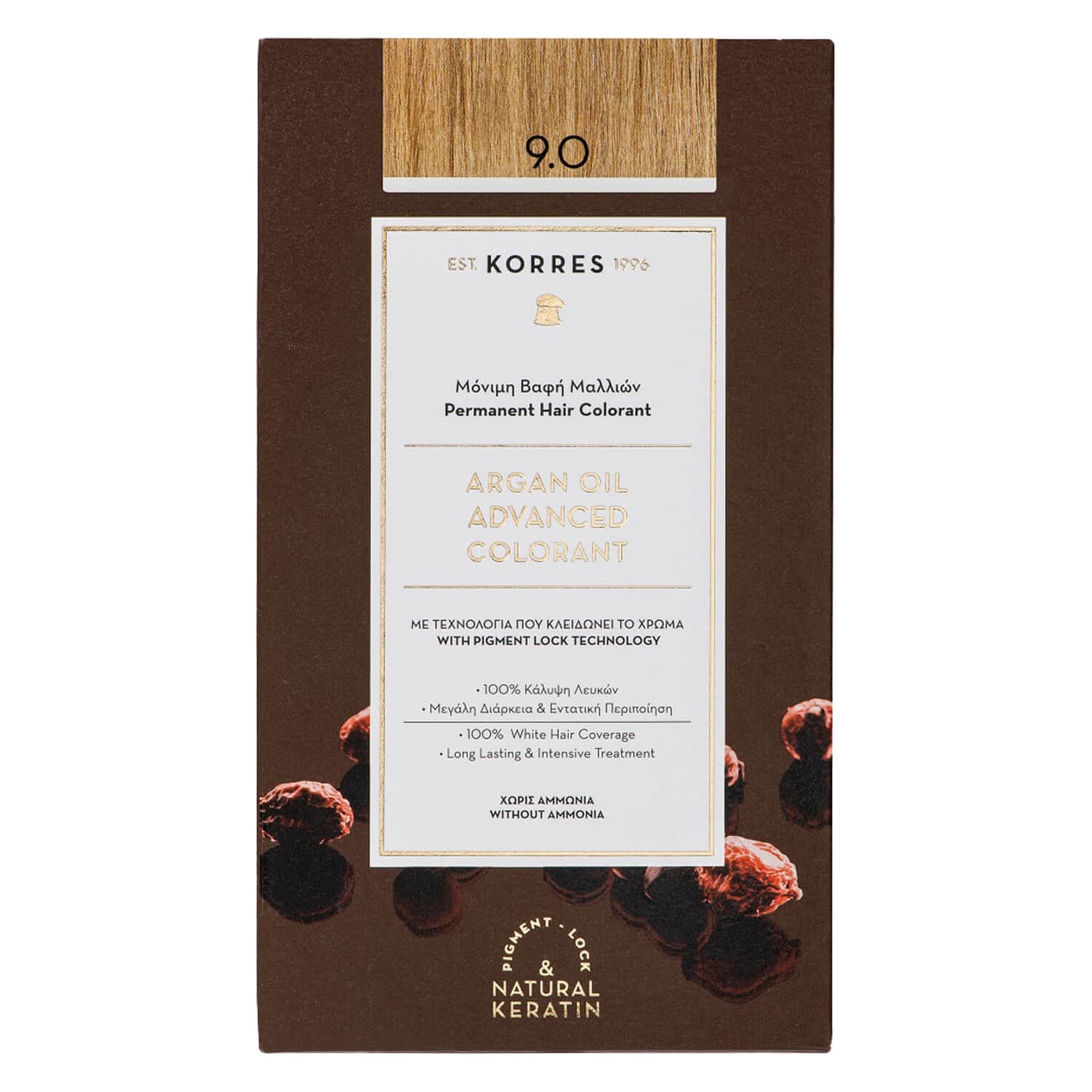 Korres Color - Argan Oil Hochentwickelte Haarcoloration Very Light Blonde / Hell-hellblond 9.0
