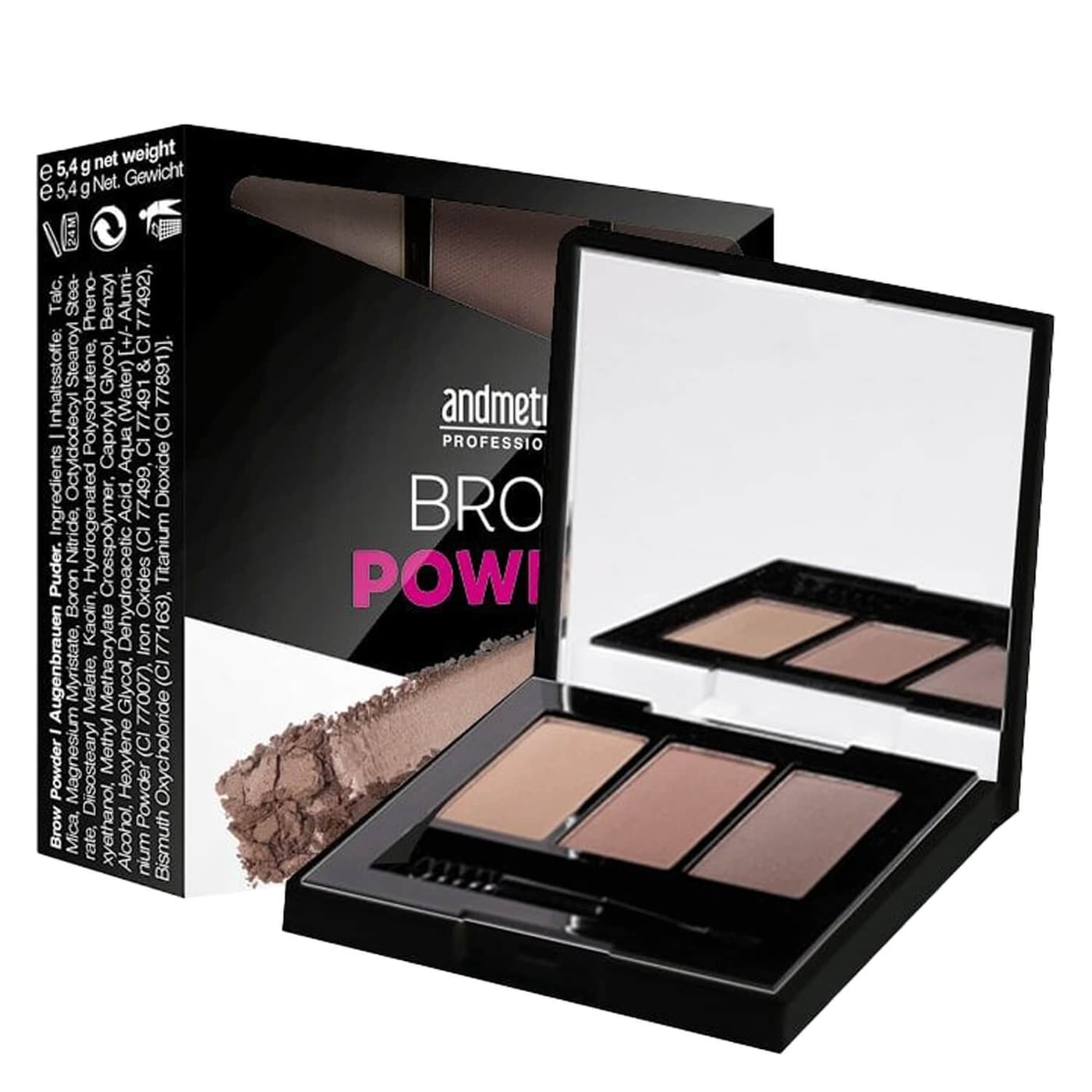 andmetics Professional - Brow Powder Trio