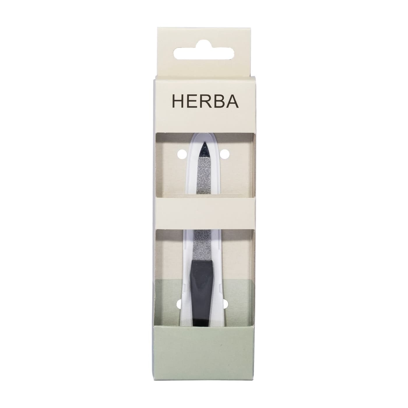 Herba - Saphir-Nagelfeile im Etui, 9.5 cm