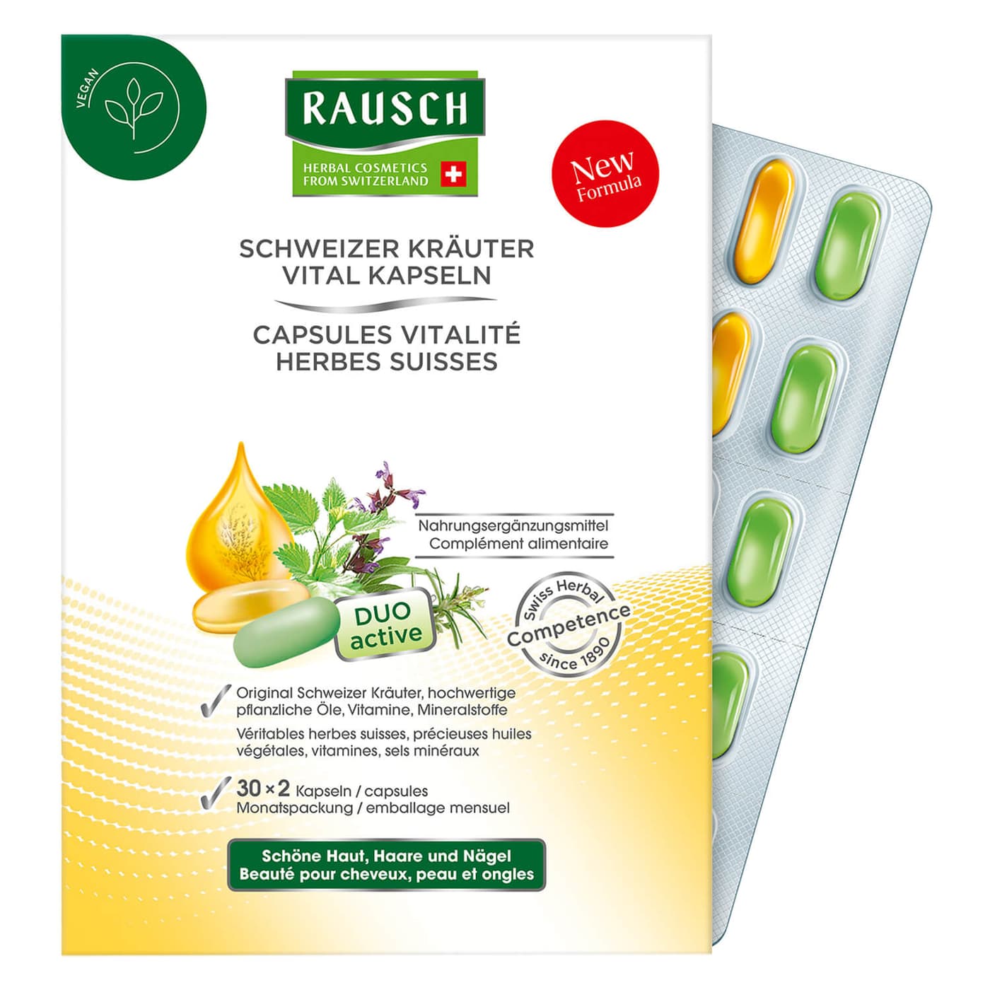 RAUSCH - Schweizer Kräuter Vital Kapseln